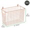 mDesign Metal Wall Mount Hanging Basket Shelf for Home Storage